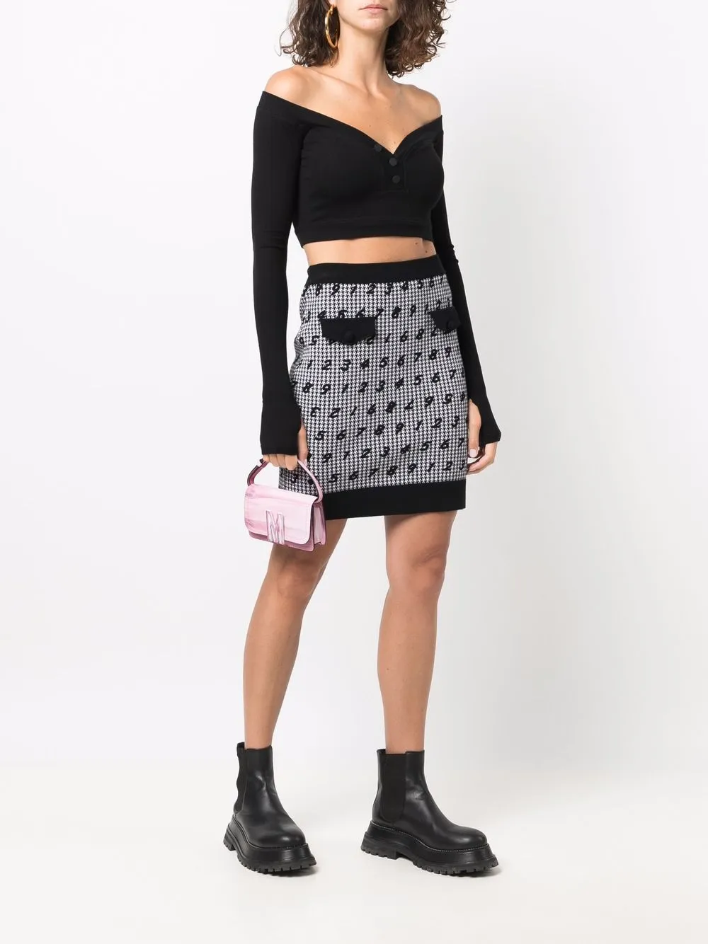 фото Moschino сумка на плечо с принтом