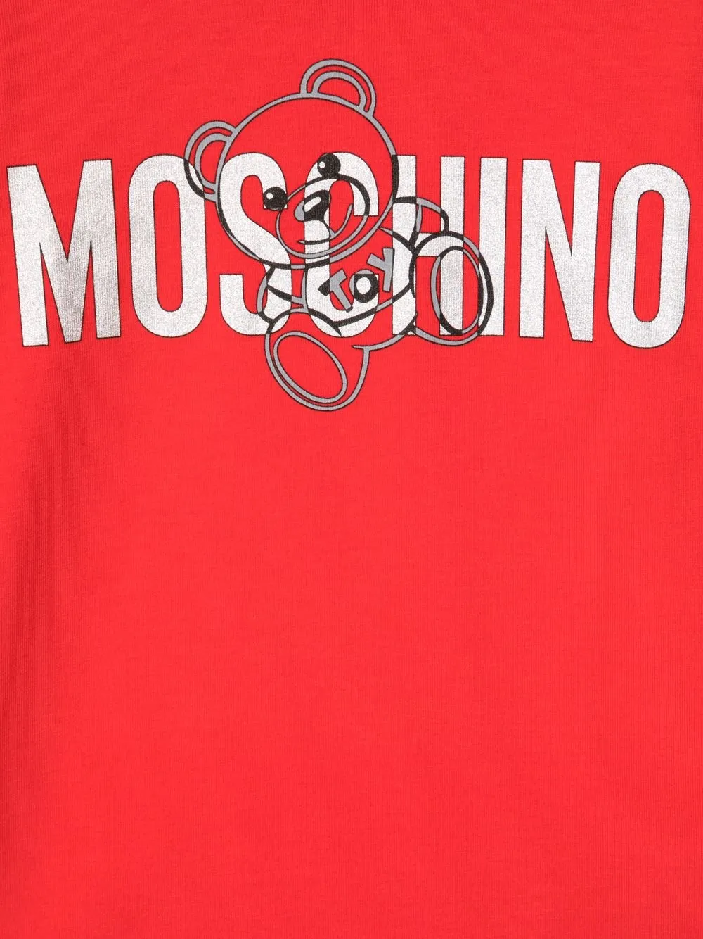 фото Moschino kids футболка с длинными рукавами и логотипом