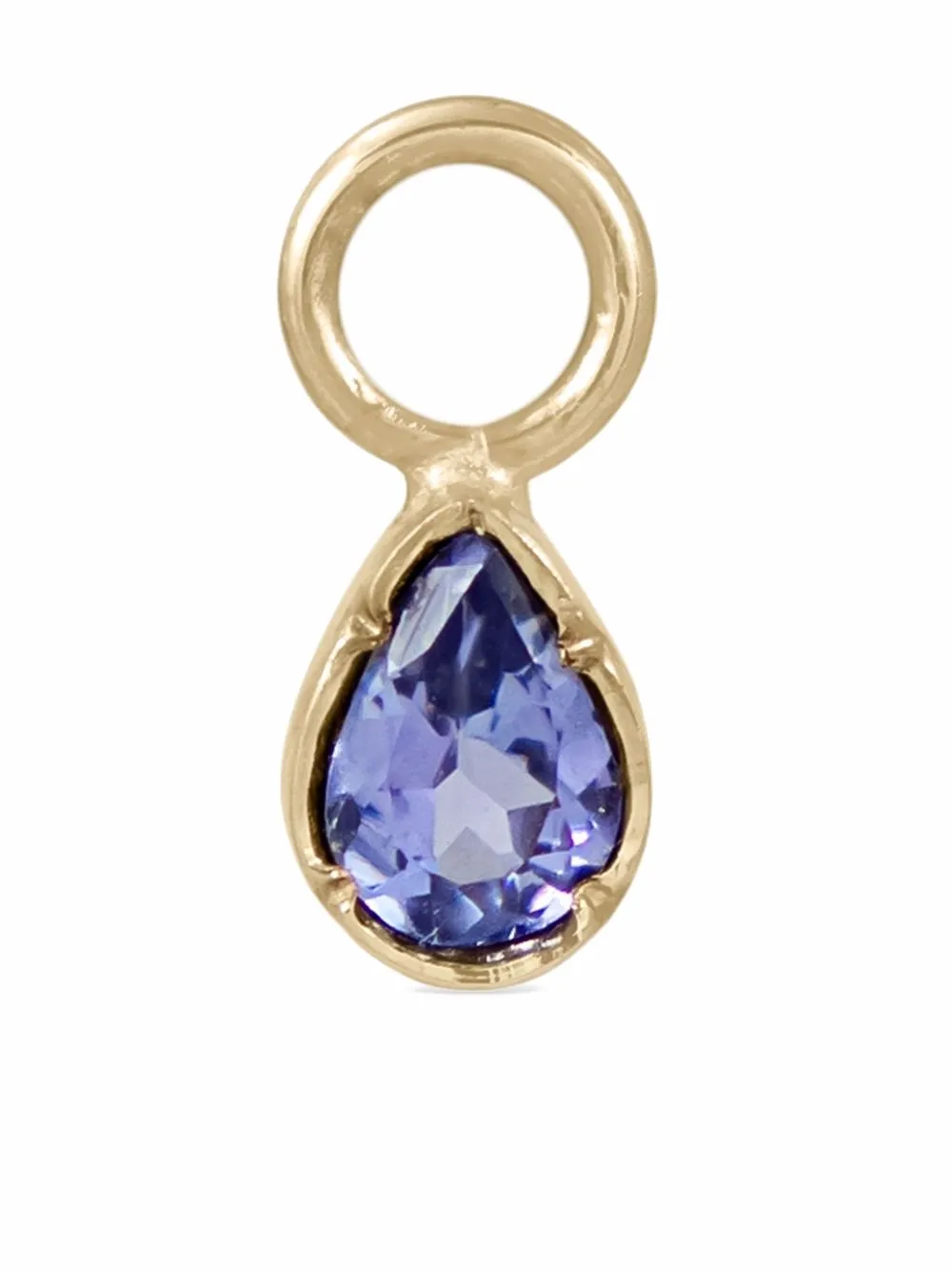 фото Natalie perry серьги-кольца twisted из желтого золота с танзанитом