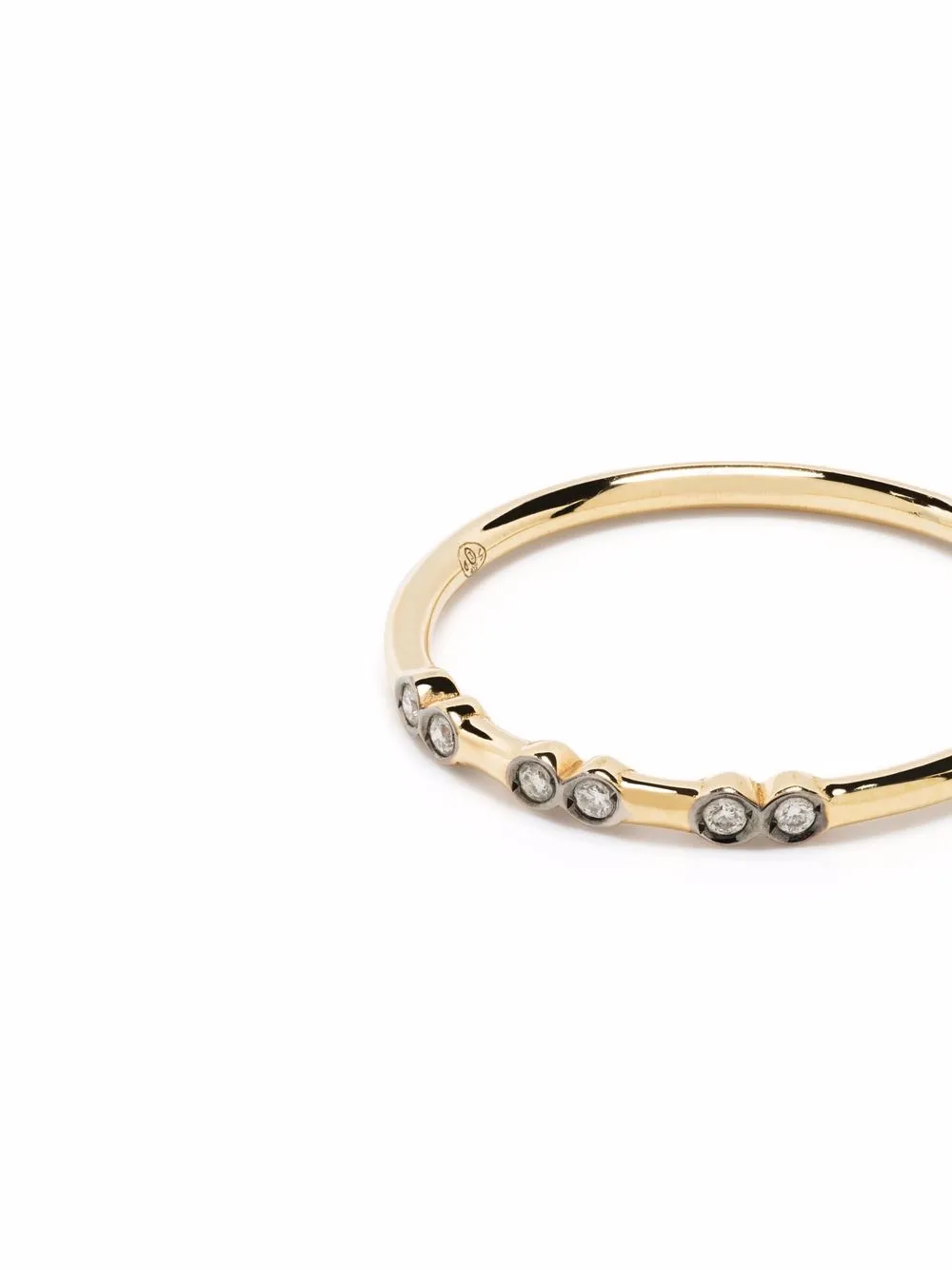 фото Yannis sergakis кольцо charnières из желтого золота с бриллиантами