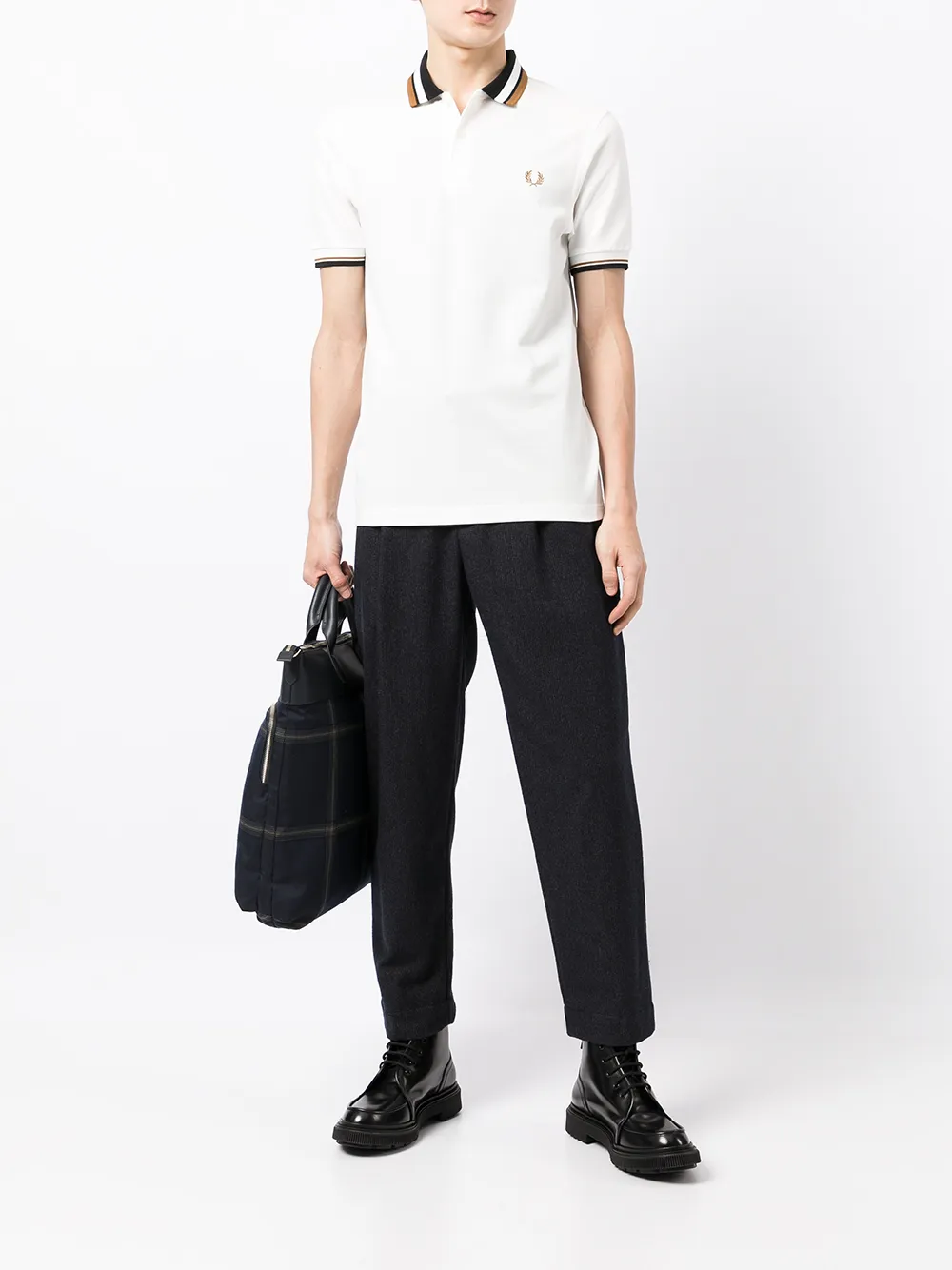 фото Fred perry рубашка поло с вышитым логотипом