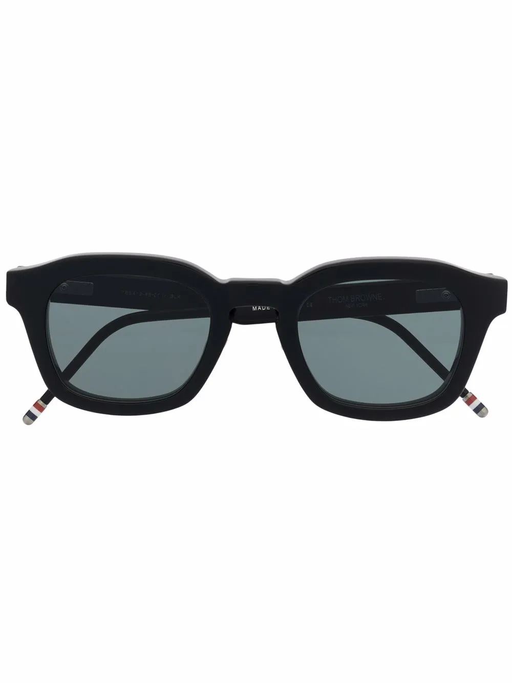 фото Thom browne eyewear солнцезащитные очки в квадратной оправе с полосками rwb