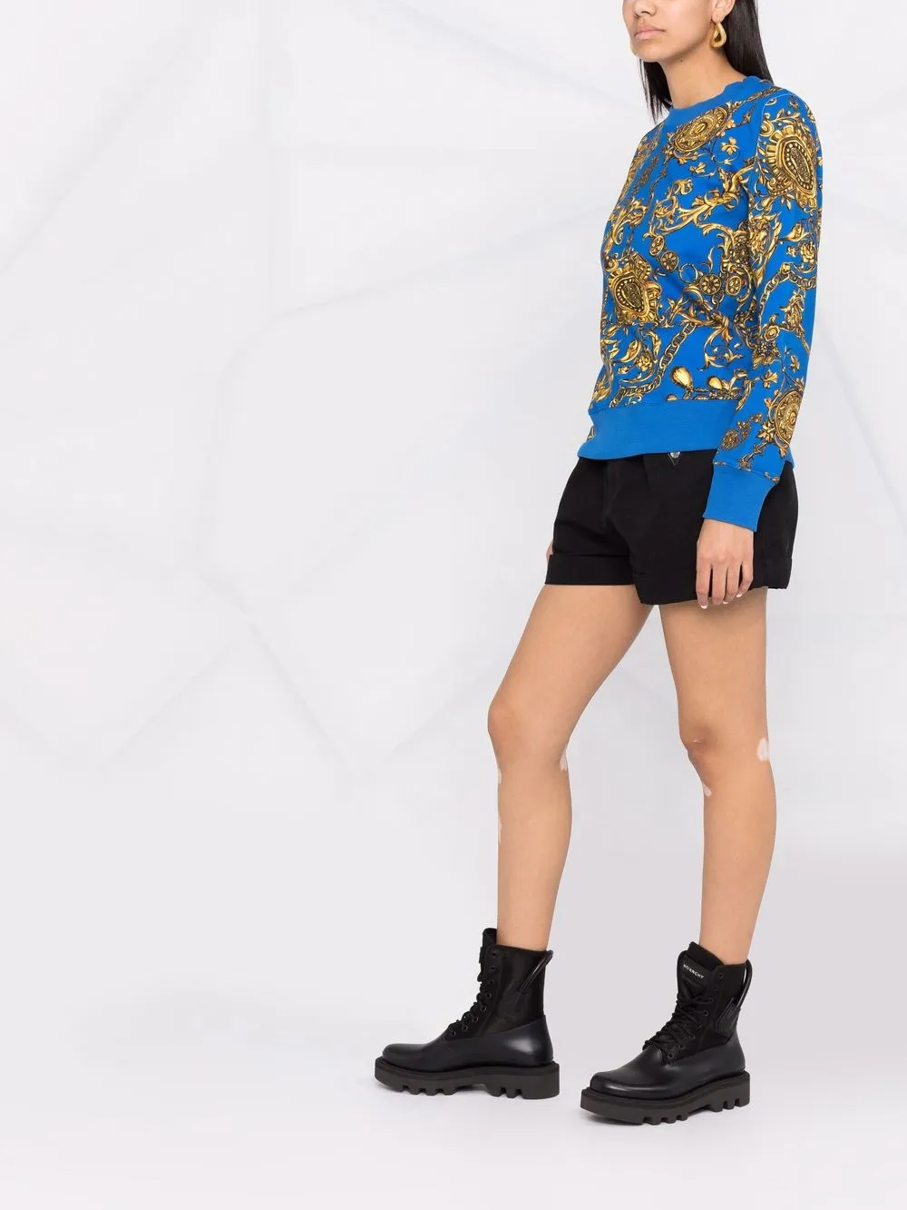 фото Versace jeans couture толстовка с принтом barocco