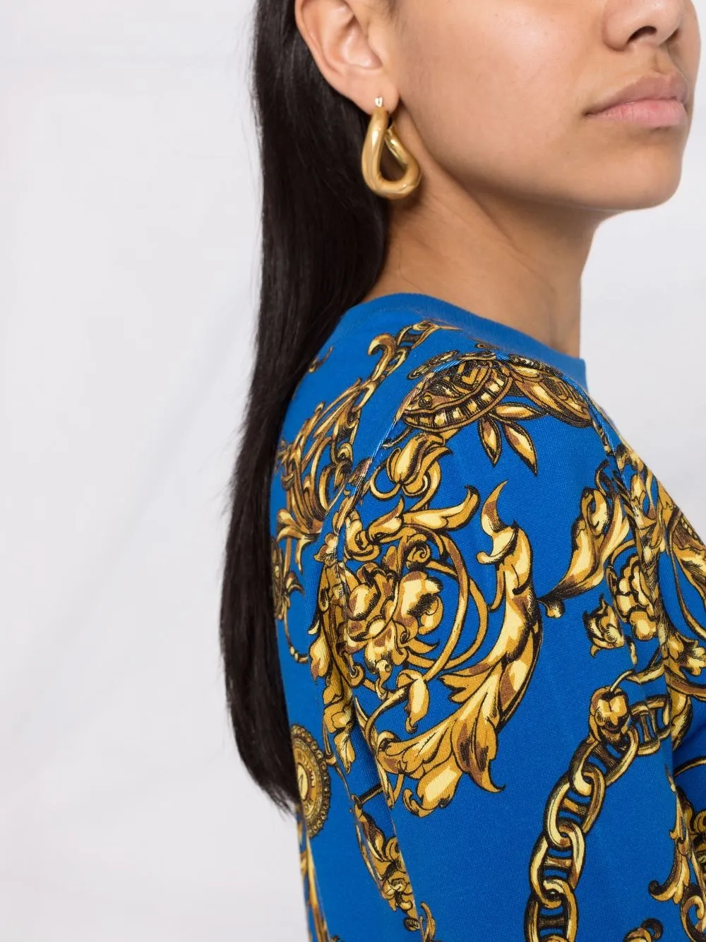 фото Versace jeans couture толстовка с принтом barocco