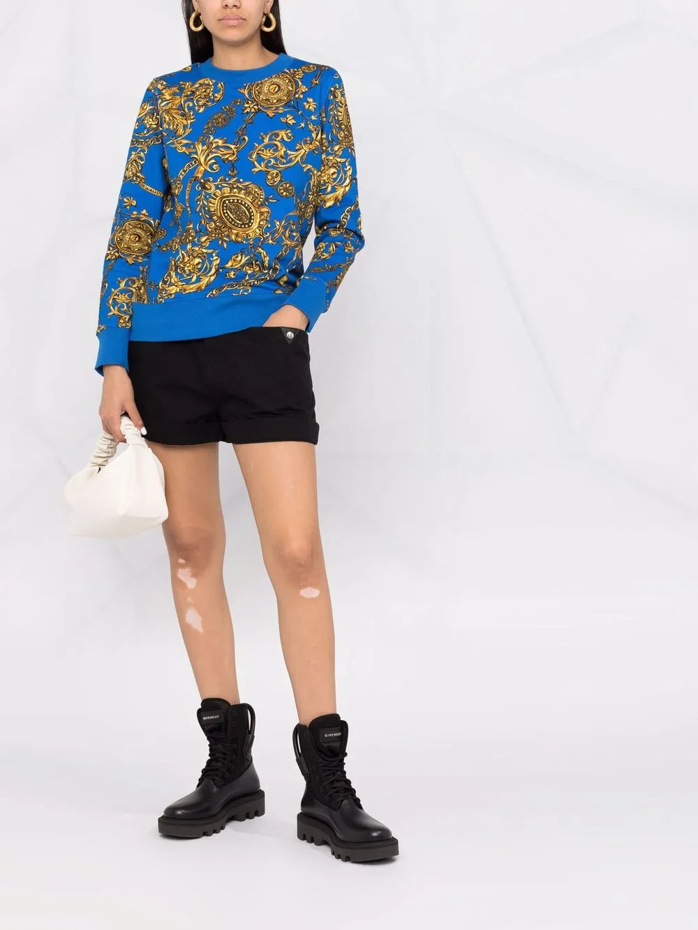 фото Versace jeans couture толстовка с принтом barocco