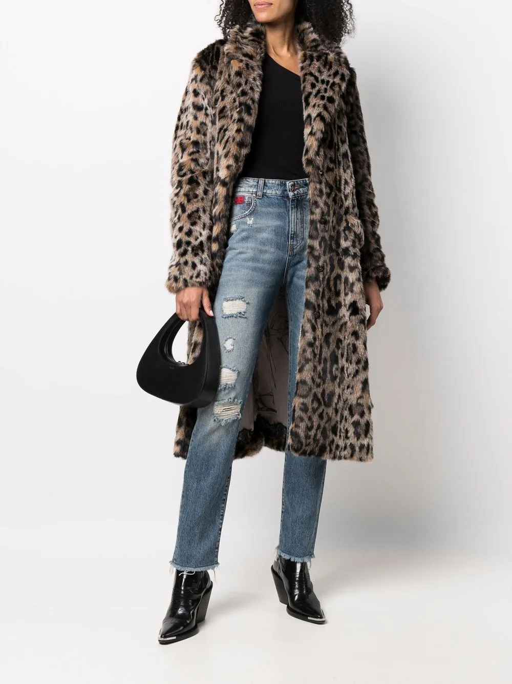 фото John richmond джинсы кроя слим с эффектом потертости