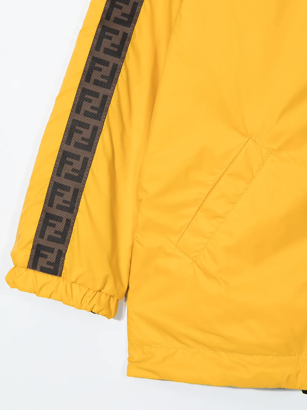 фото Fendi kids двусторонняя куртка на молнии с монограммой