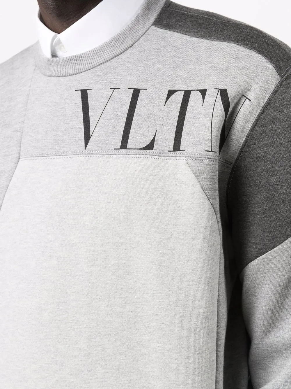 фото Valentino толстовка в технике пэчворк с логотипом vltn