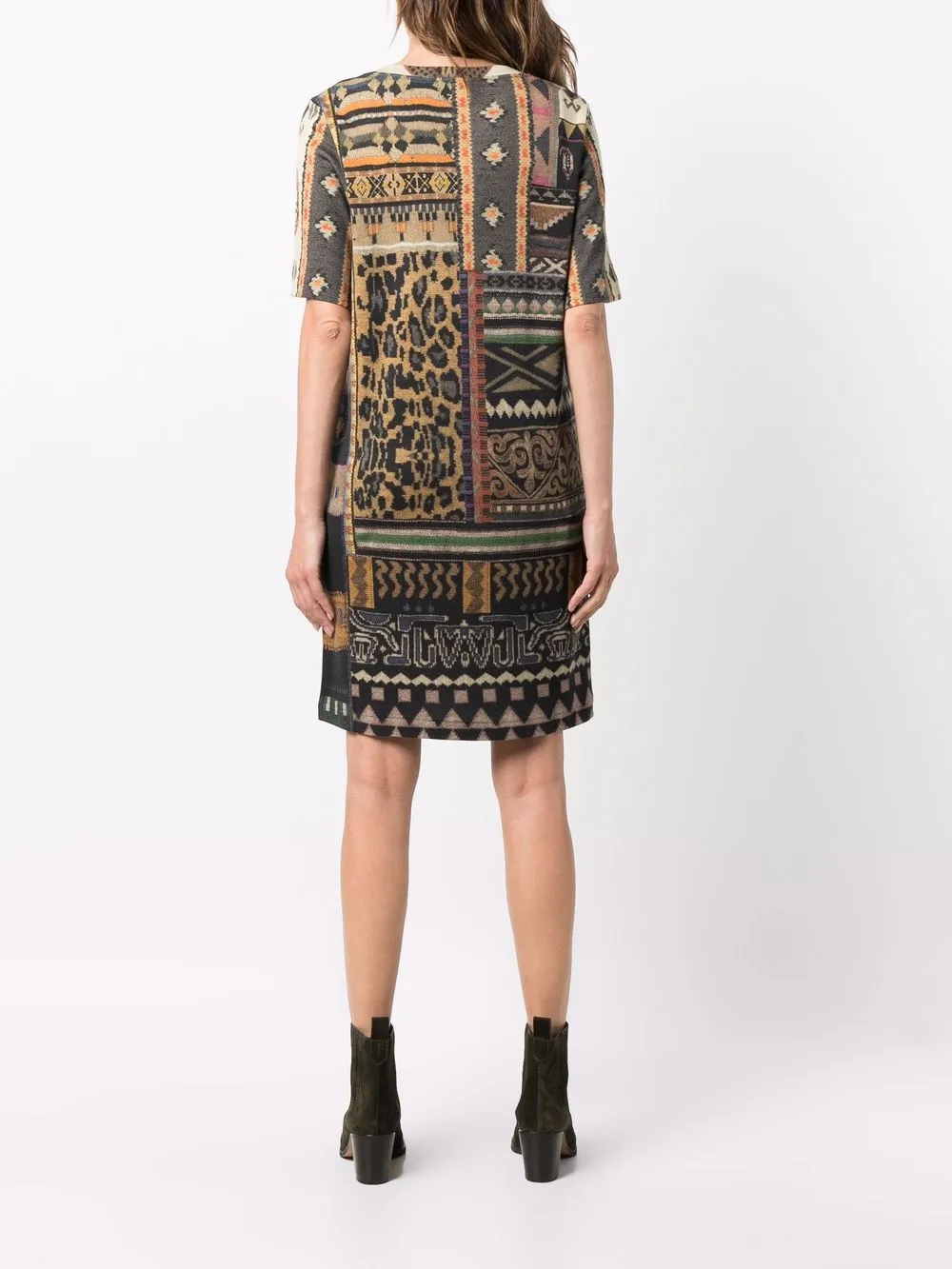 фото Etro платье из джерси с узором