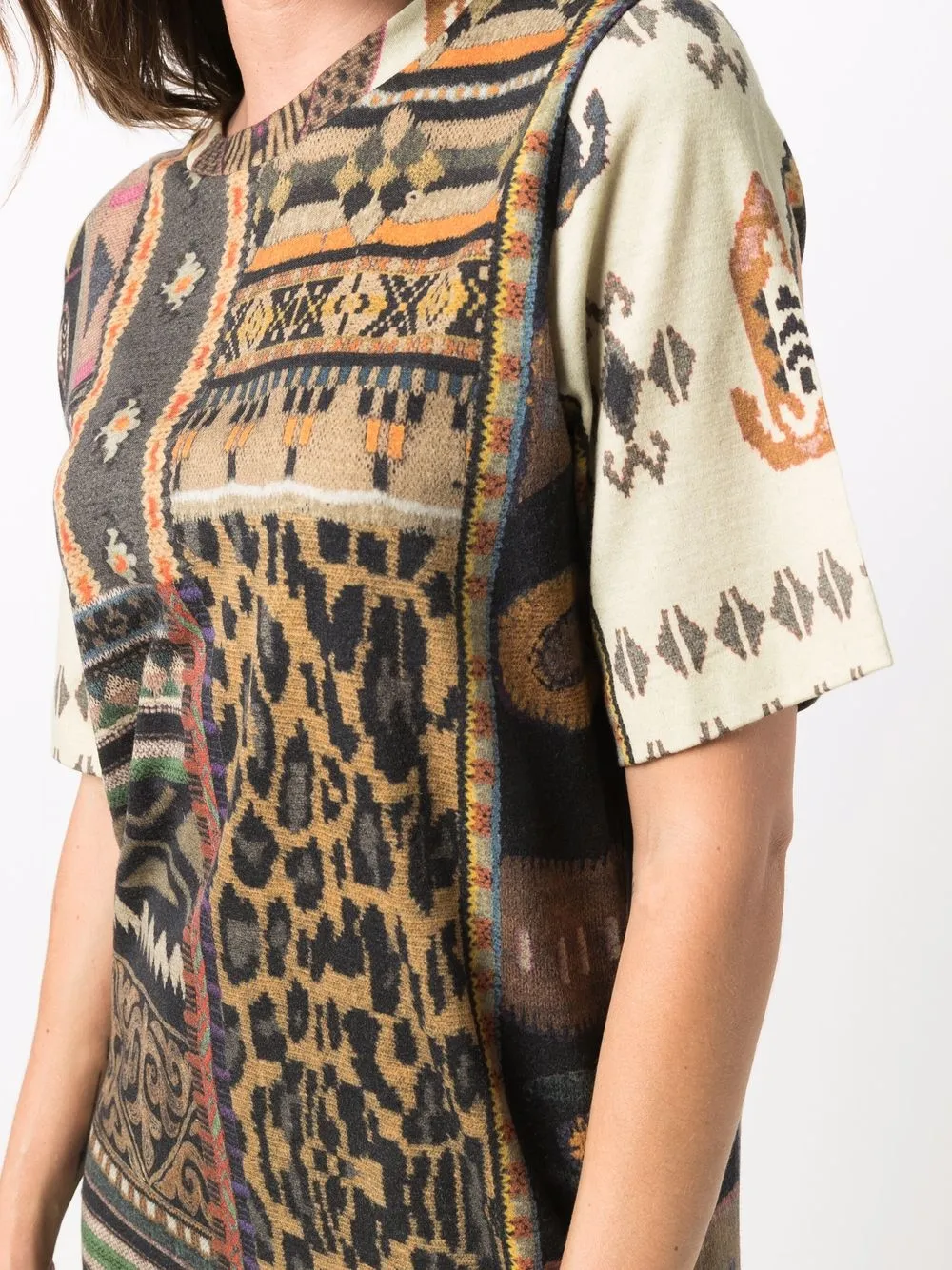 фото Etro платье из джерси с узором
