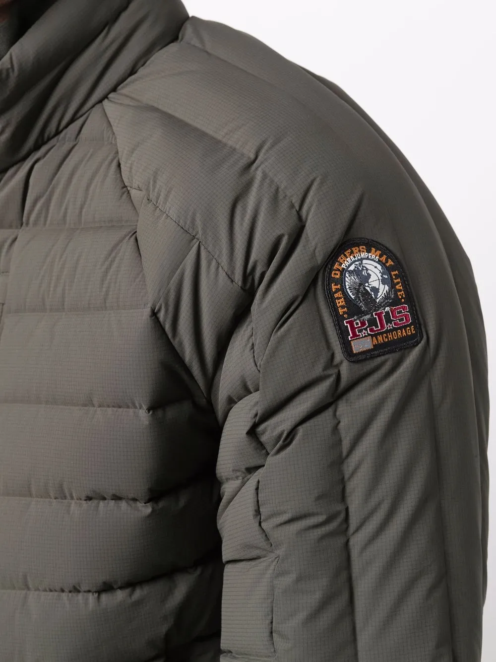 фото Parajumpers пуховик с нашивкой-логотипом