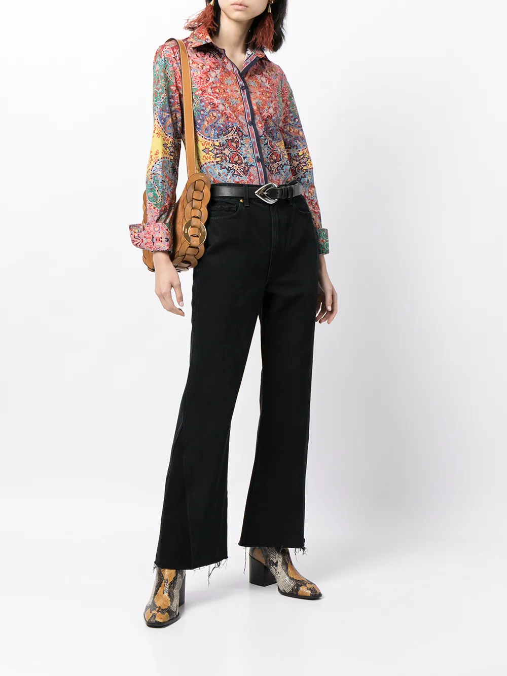 фото Etro рубашка с узором пейсли
