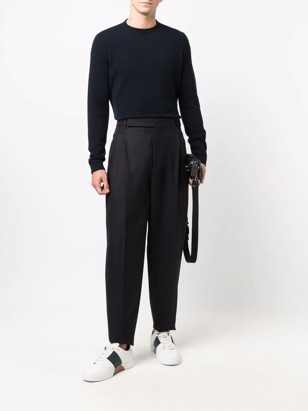 фото Ermenegildo zegna xxx брюки с завышенной талией и складками