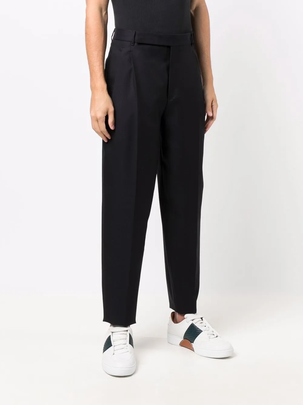 фото Ermenegildo zegna xxx брюки с завышенной талией и складками