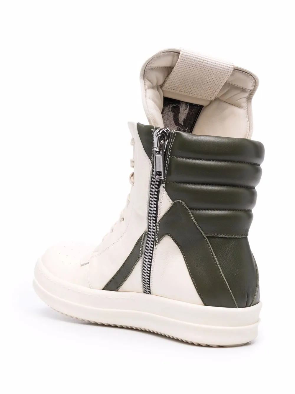 фото Rick owens высокие кроссовки со вставками