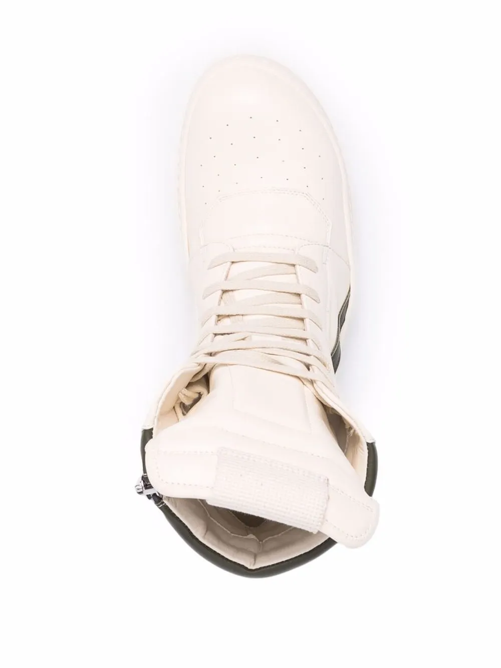 фото Rick owens высокие кроссовки со вставками