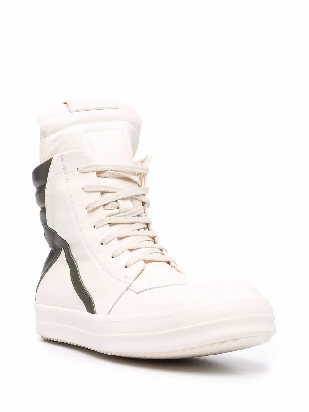 фото Rick owens высокие кроссовки со вставками