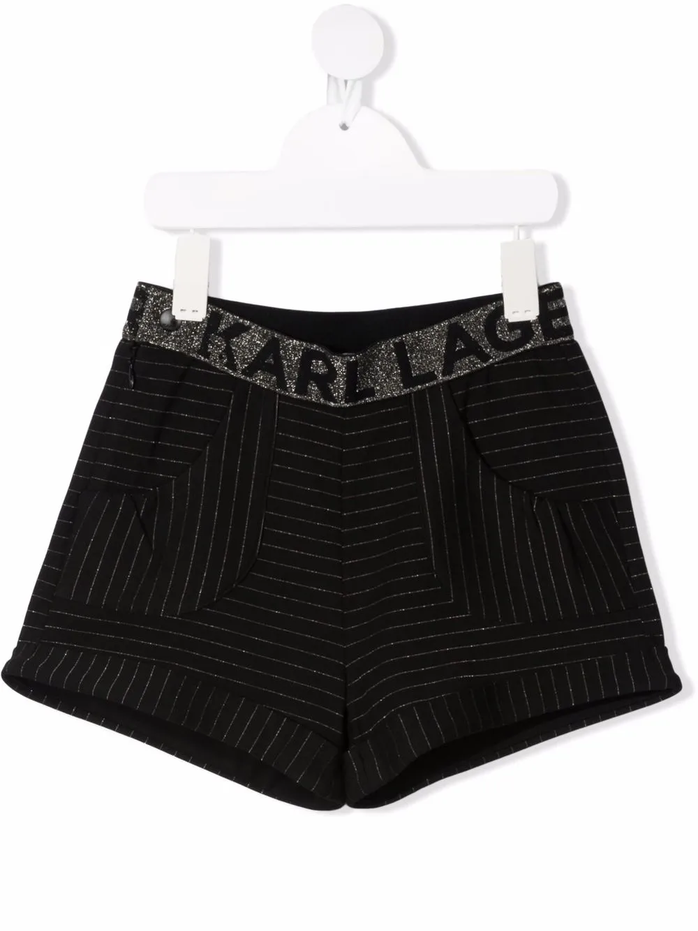 фото Karl lagerfeld kids шорты в полоску с логотипом
