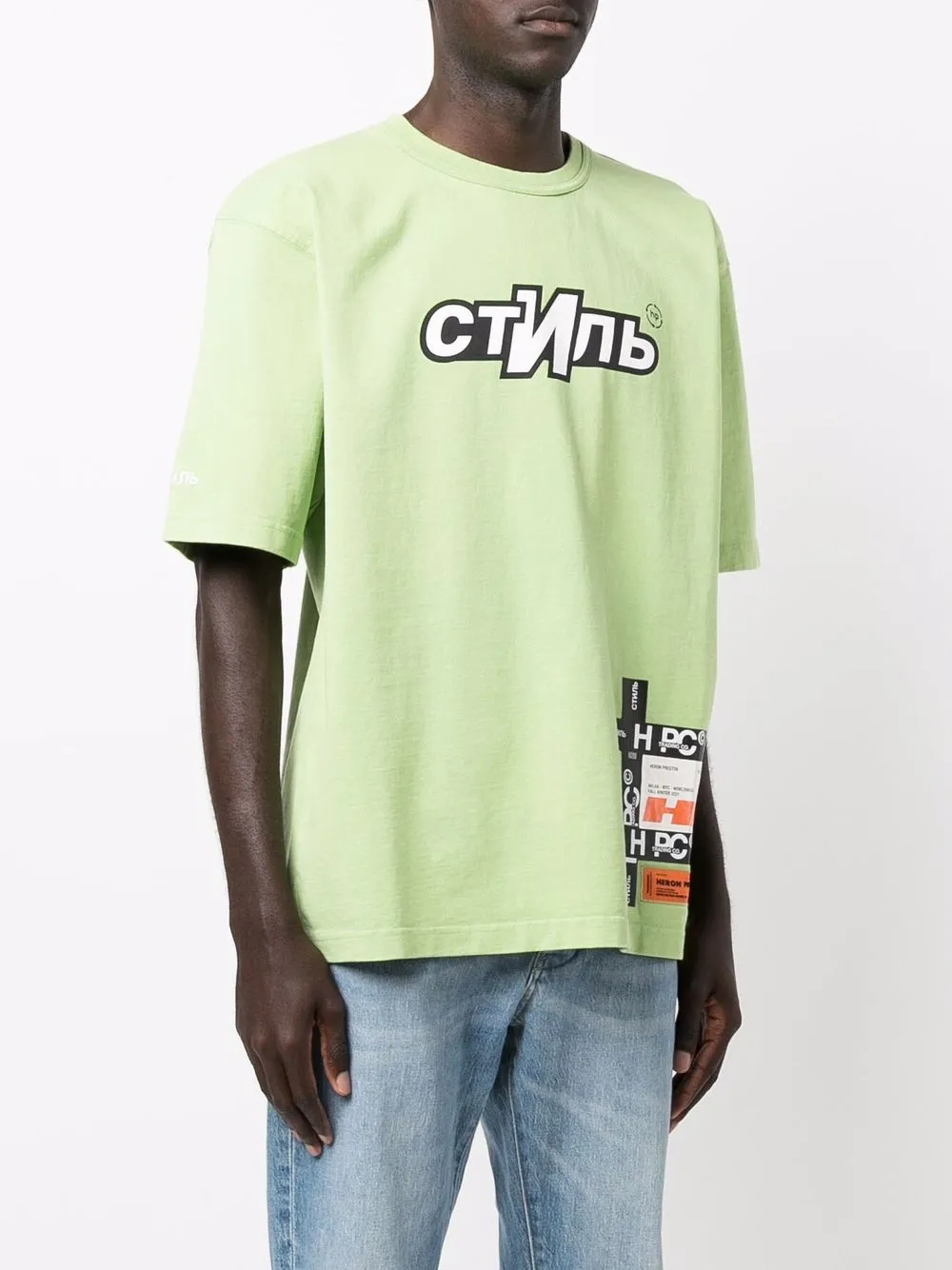 фото Heron preston футболка с логотипом стиль