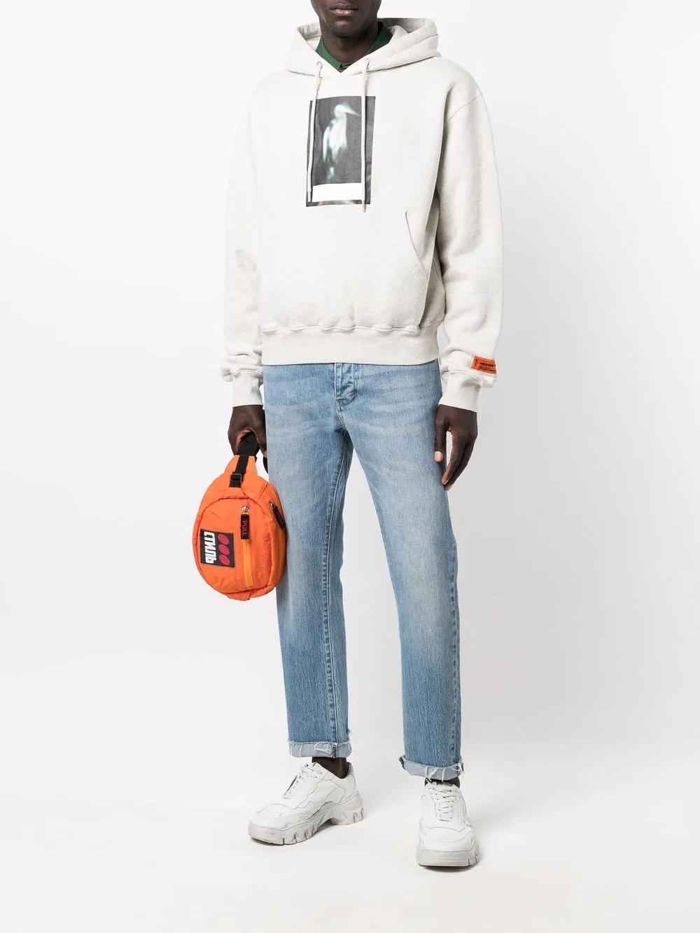 фото Heron preston худи с принтом
