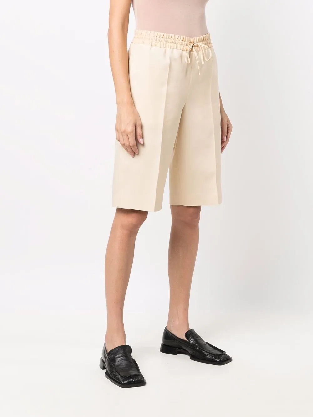 фото Jil sander креповые шорты-бермуды