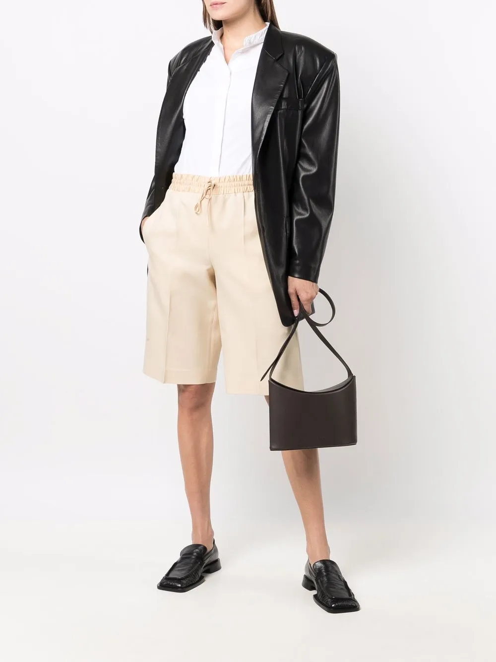 фото Jil sander креповые шорты-бермуды