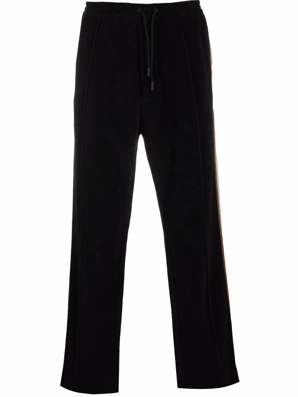 Dsquared2 pants de pana con detalles de rayas - Negro