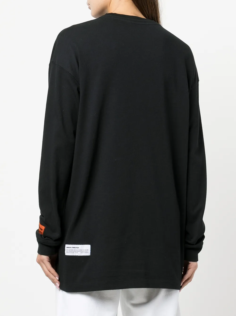 фото Heron preston футболка с длинными рукавами и принтом