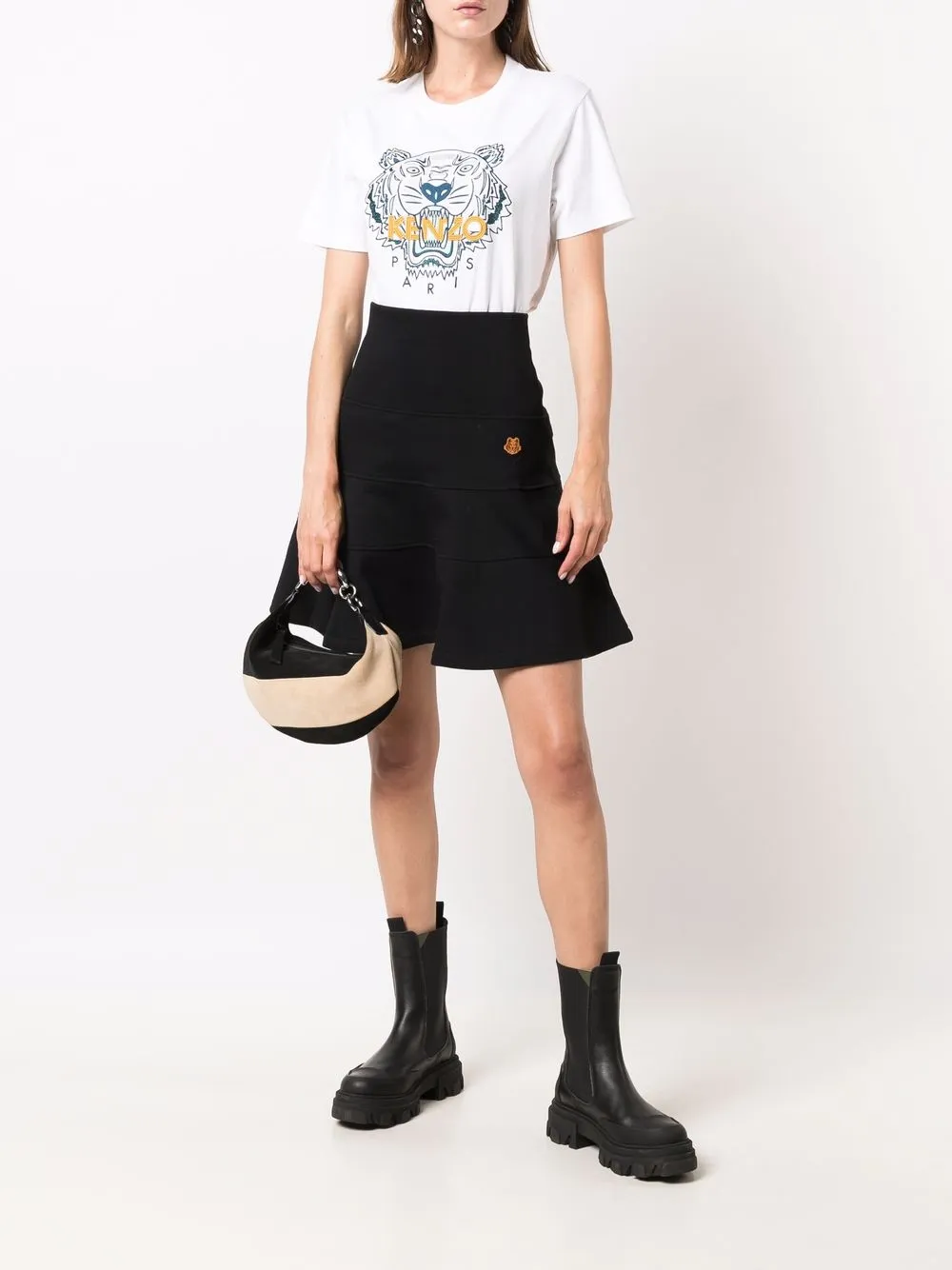 фото Kenzo мини-юбка с баской