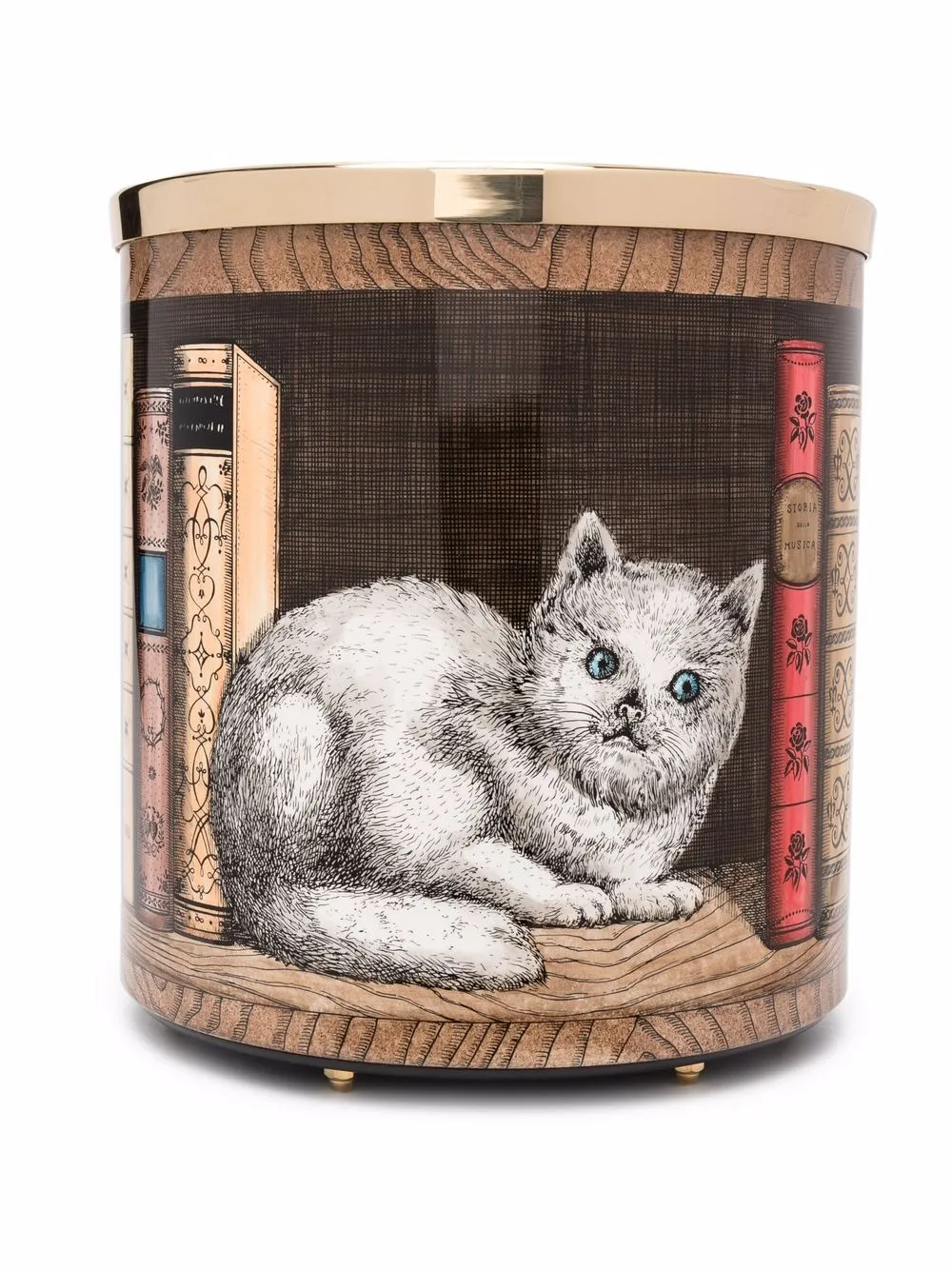 фото Fornasetti корзина для бумаги с принтом