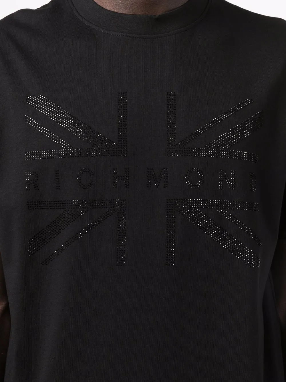 фото John richmond футболка с логотипом и заклепками