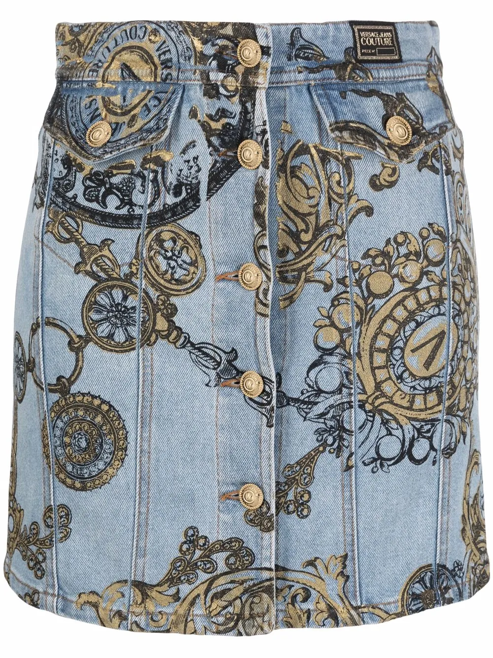 фото Versace jeans couture юбка с принтом baroque