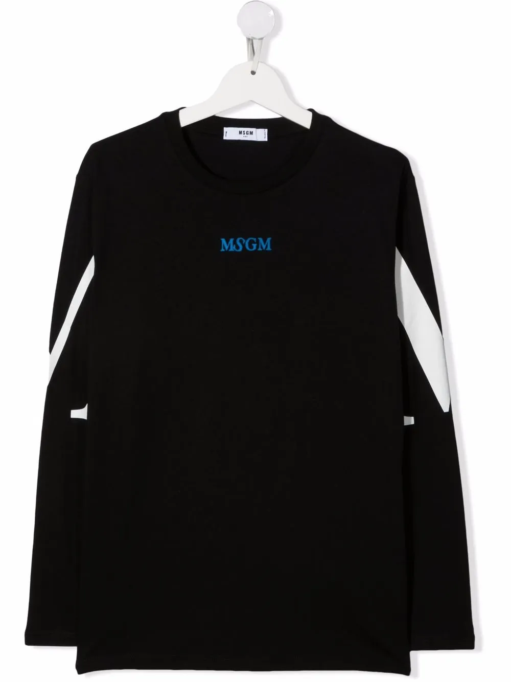 фото Msgm kids футболка с длинными рукавами и логотипом