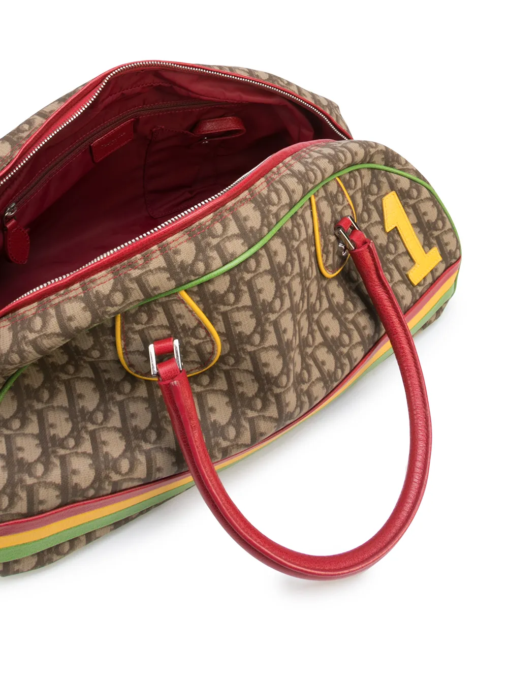 фото Christian dior дорожная сумка rasta pre-owned с узором trotter