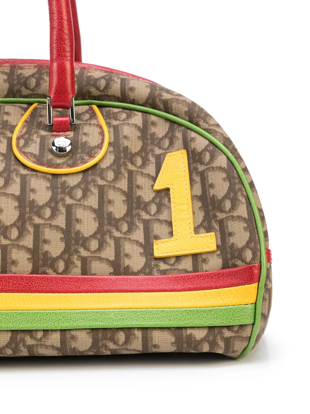 фото Christian dior дорожная сумка rasta pre-owned с узором trotter