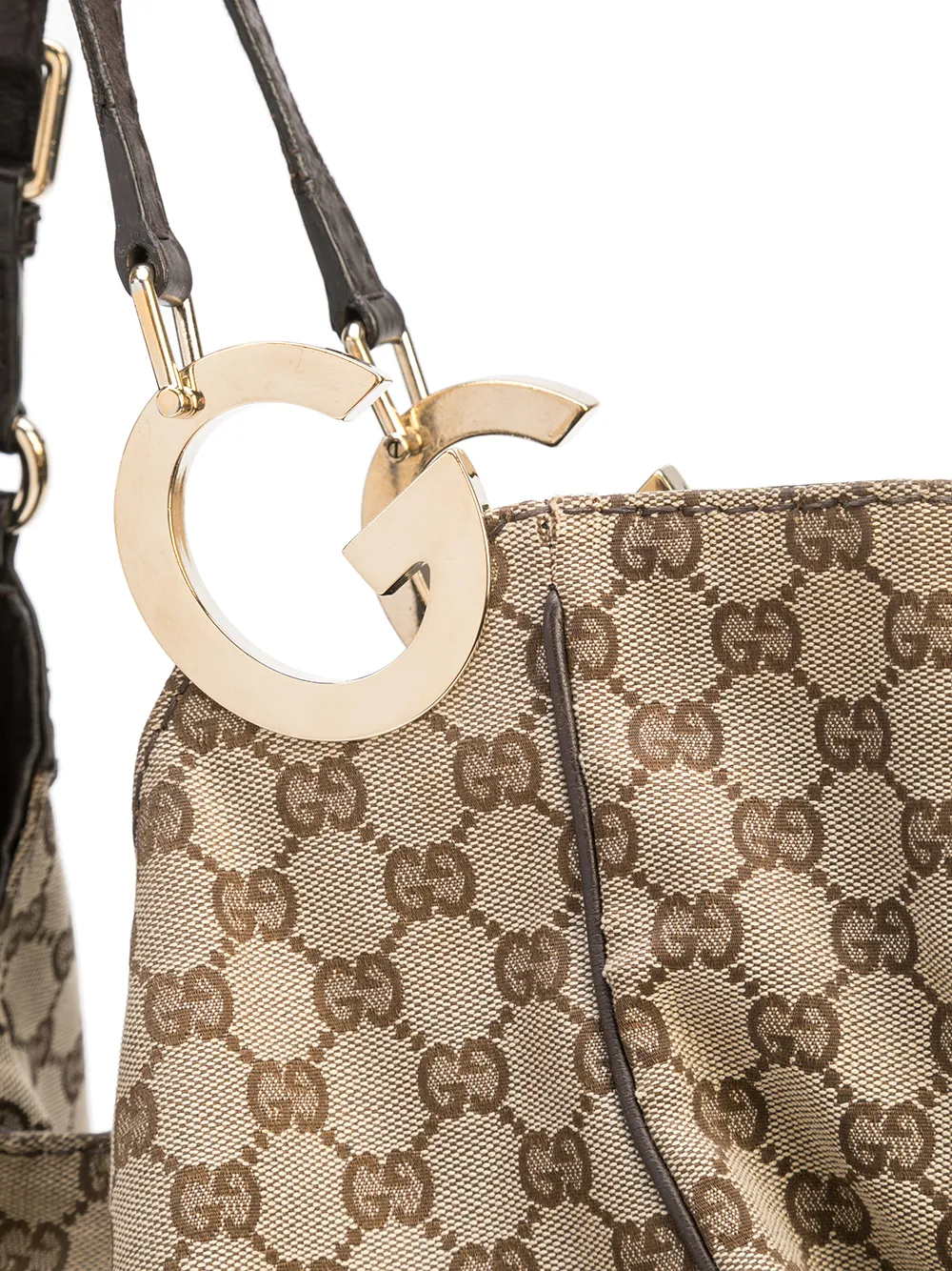фото Gucci pre-owned сумка-тоут charlotte с логотипом gg
