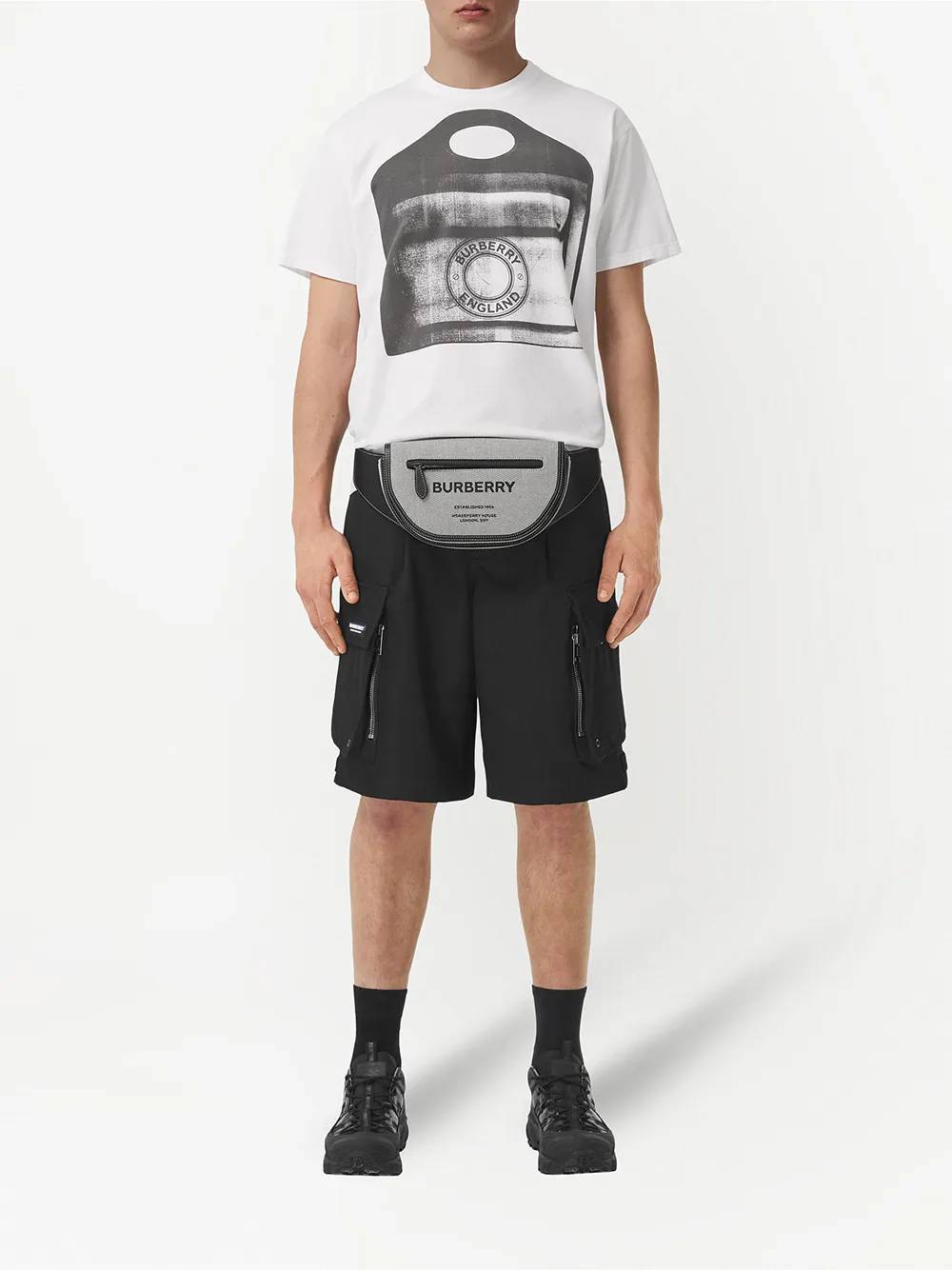 фото Burberry маленькая поясная сумка olympia