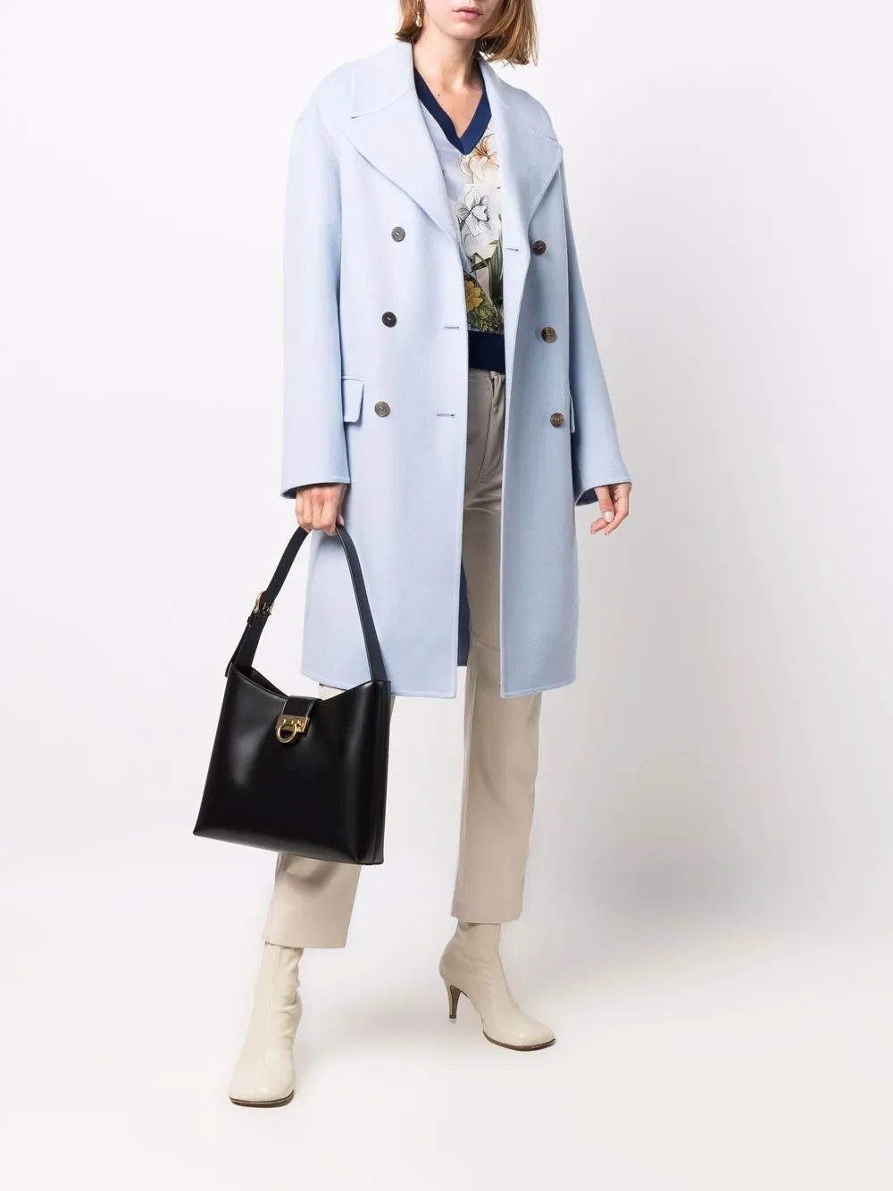 фото Salvatore ferragamo двубортное пальто