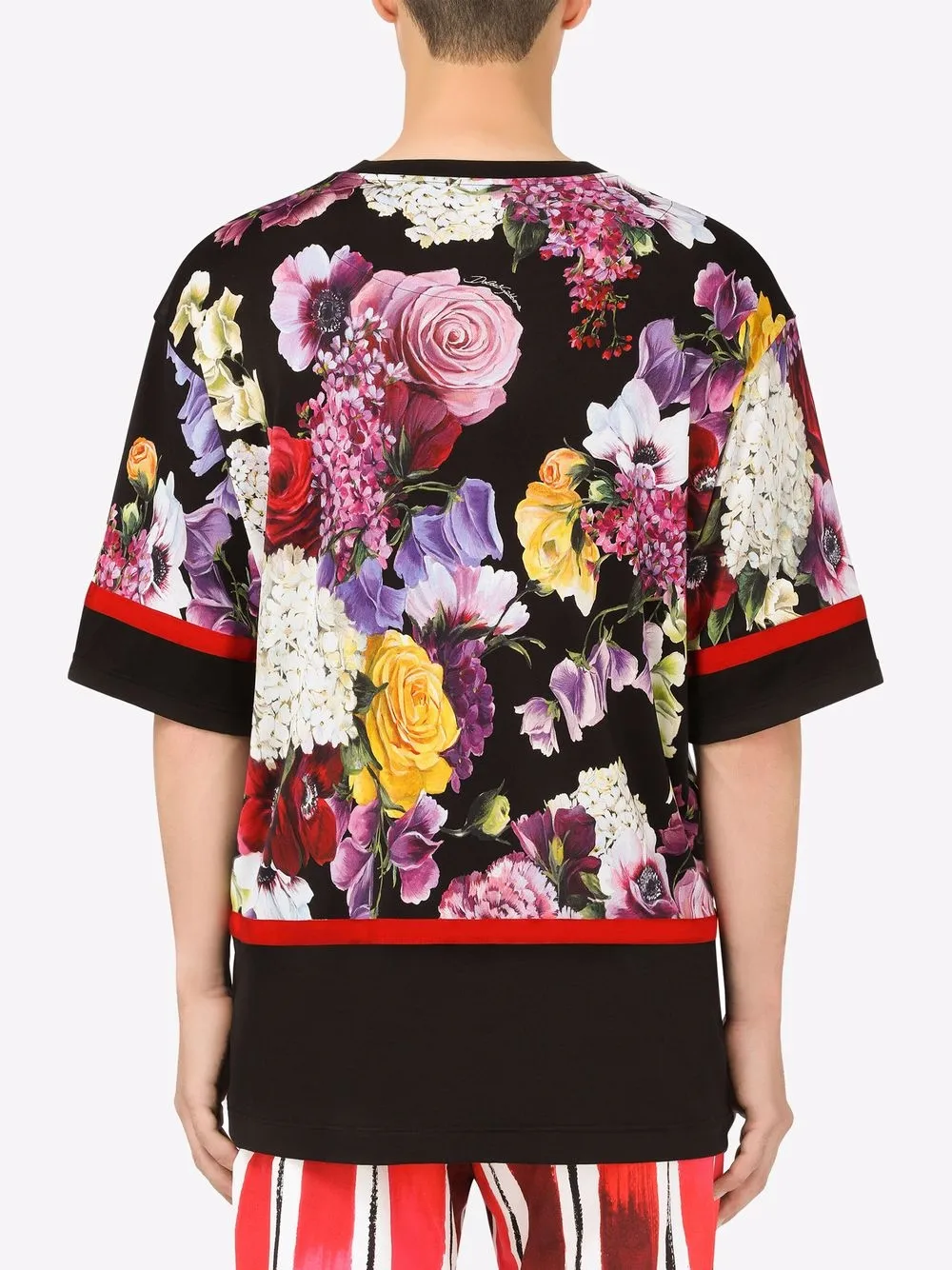 фото Dolce & gabbana футболка с цветочным принтом
