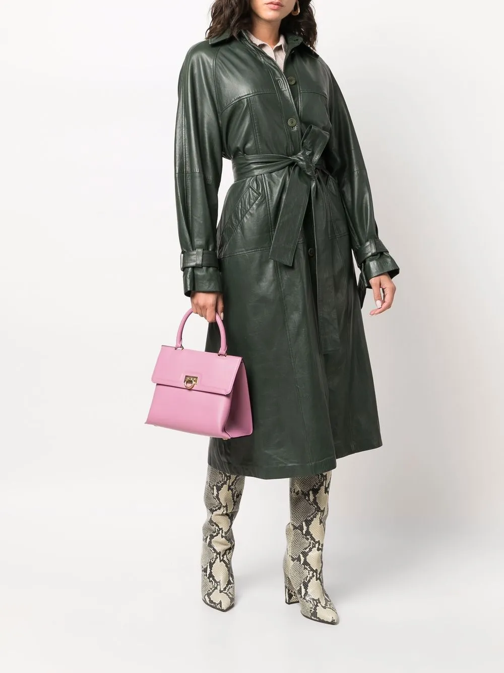 фото Salvatore ferragamo сумка-тоут trifolio
