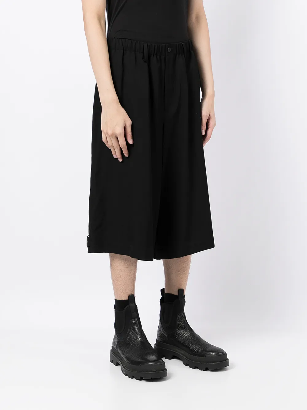 фото Yohji yamamoto шерстяные шорты широкого кроя
