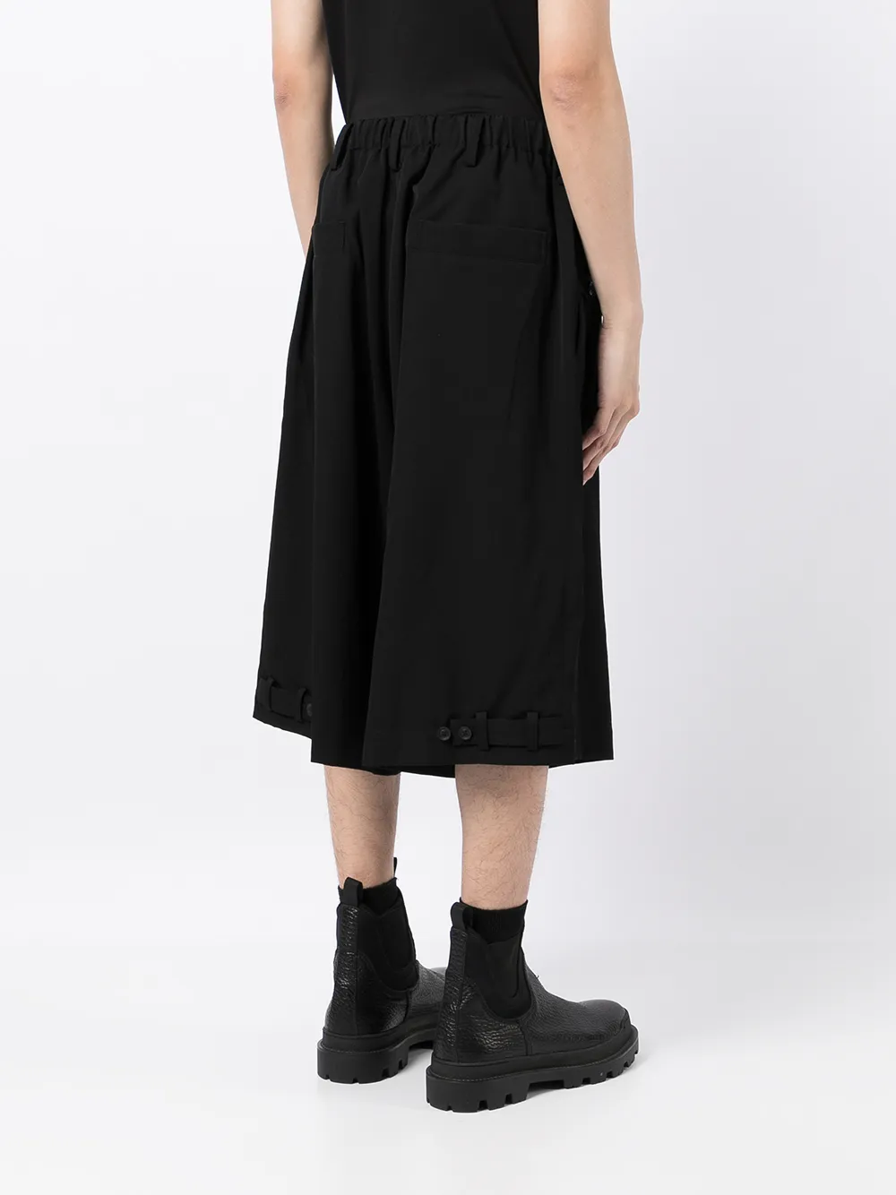 фото Yohji yamamoto шерстяные шорты широкого кроя