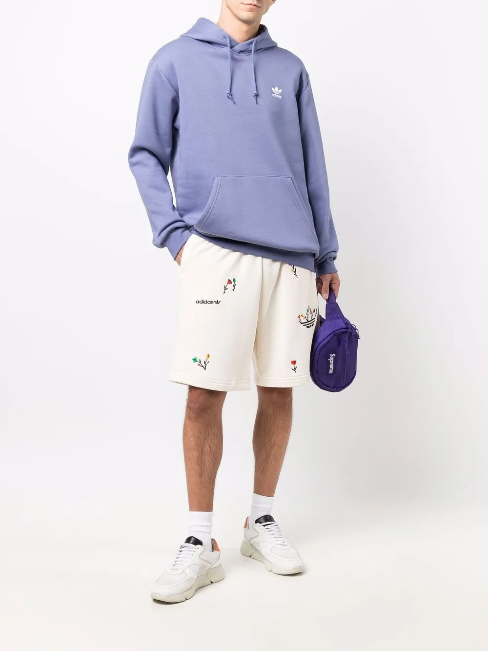 фото Adidas худи с вышитым логотипом