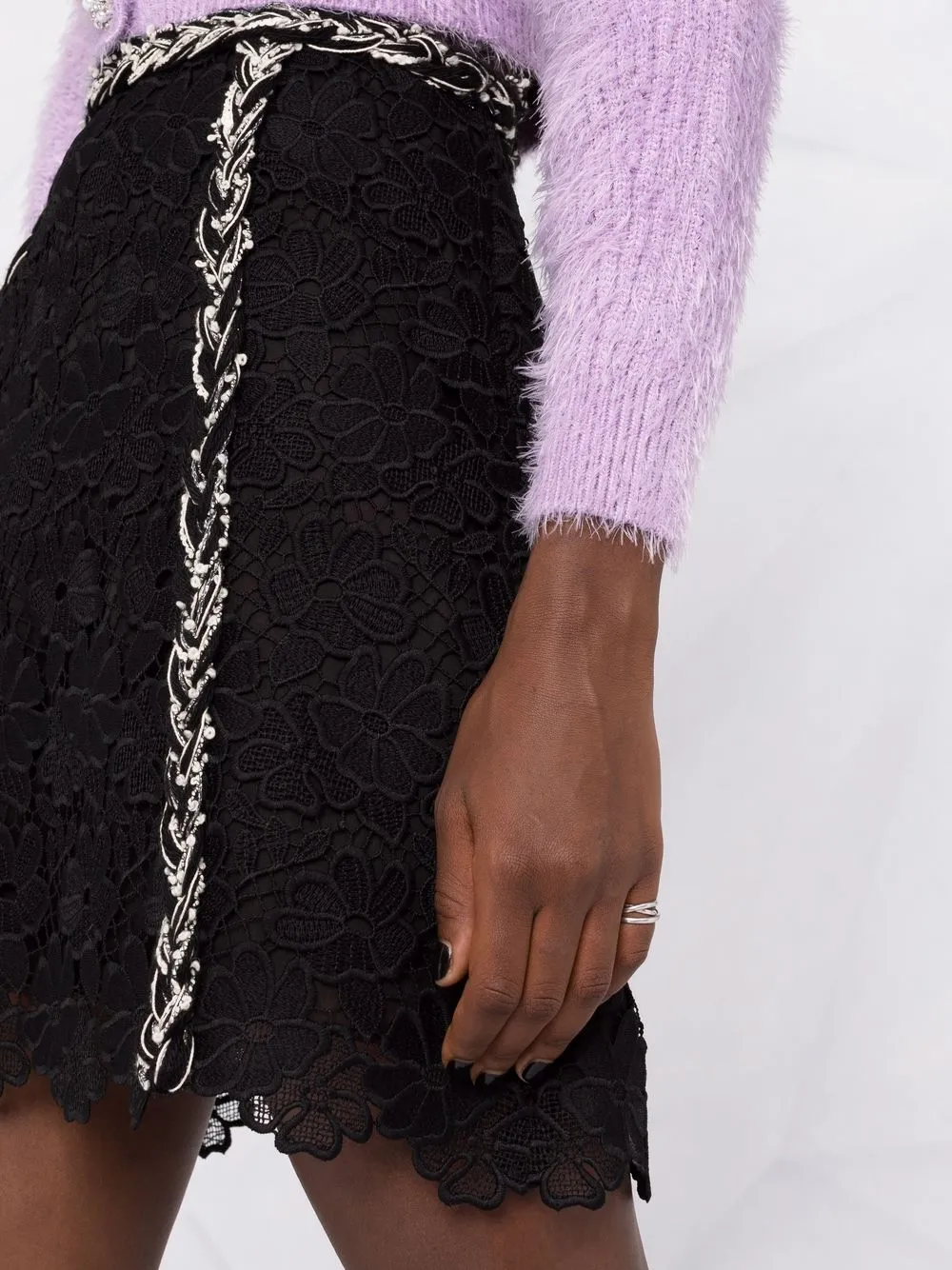 фото Giambattista valli юбка мини с кружевом