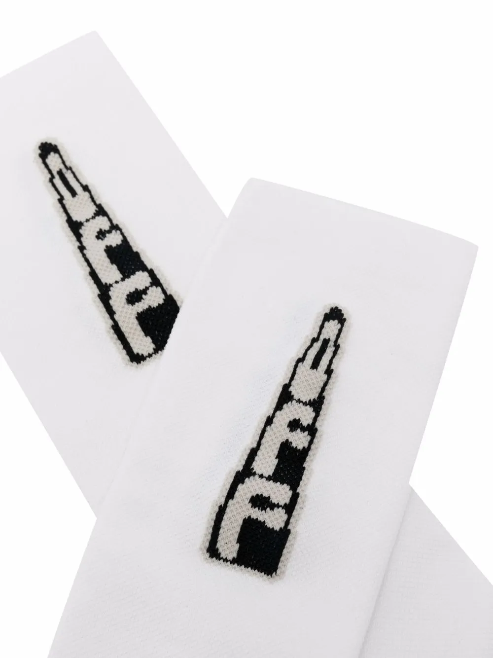 фото Off-white носки вязки интарсия с логотипом
