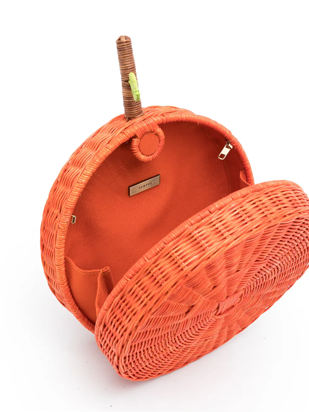фото Serpui соломенная сумка через плечо orange