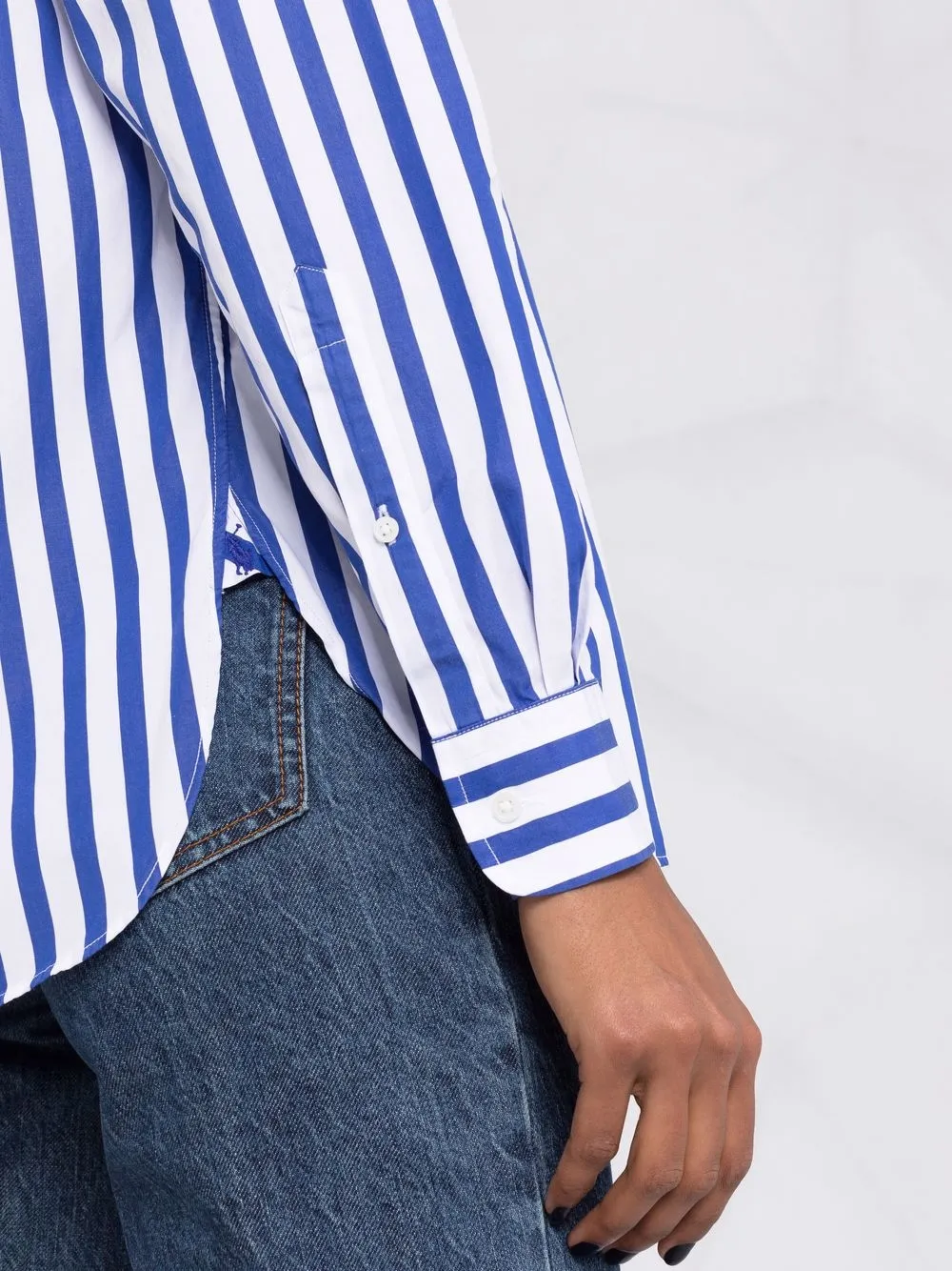 фото Polo ralph lauren полосатая рубашка с длинными рукавами