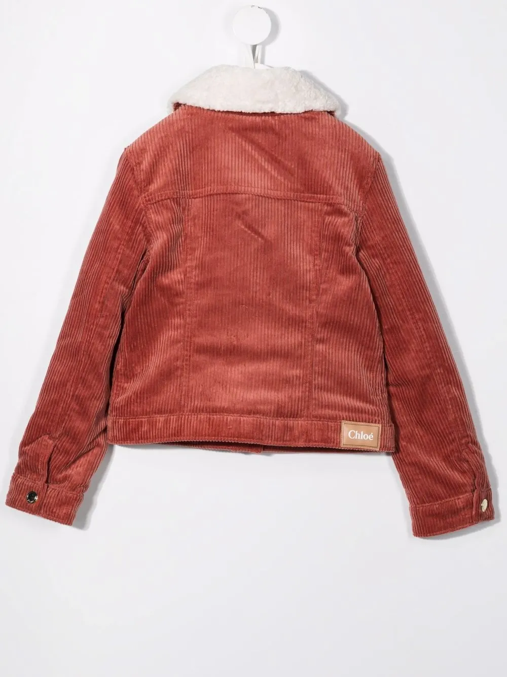 фото Chloé kids вельветовая куртка с логотипом