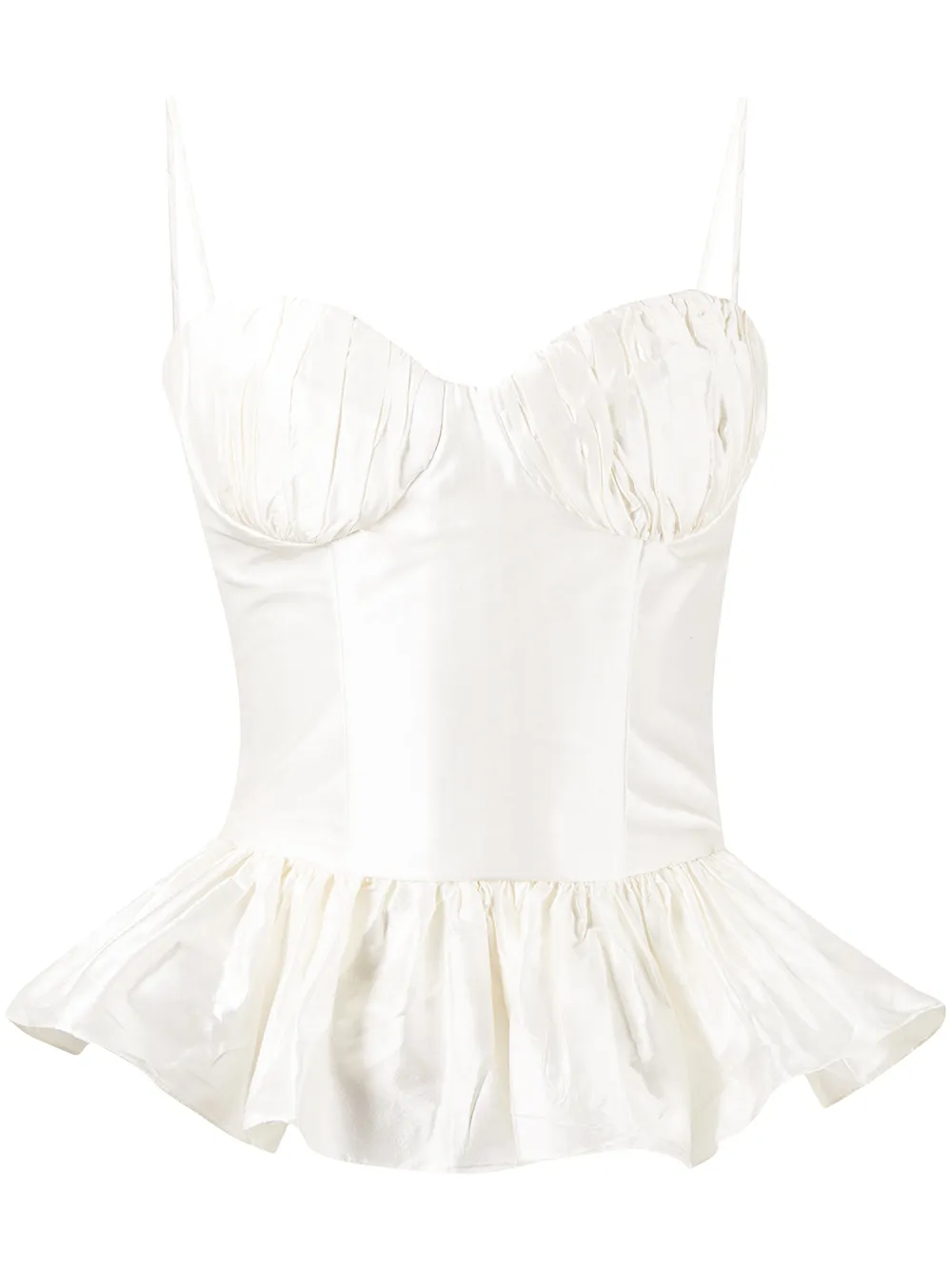 фото Rozie corsets топ со сборками и баской