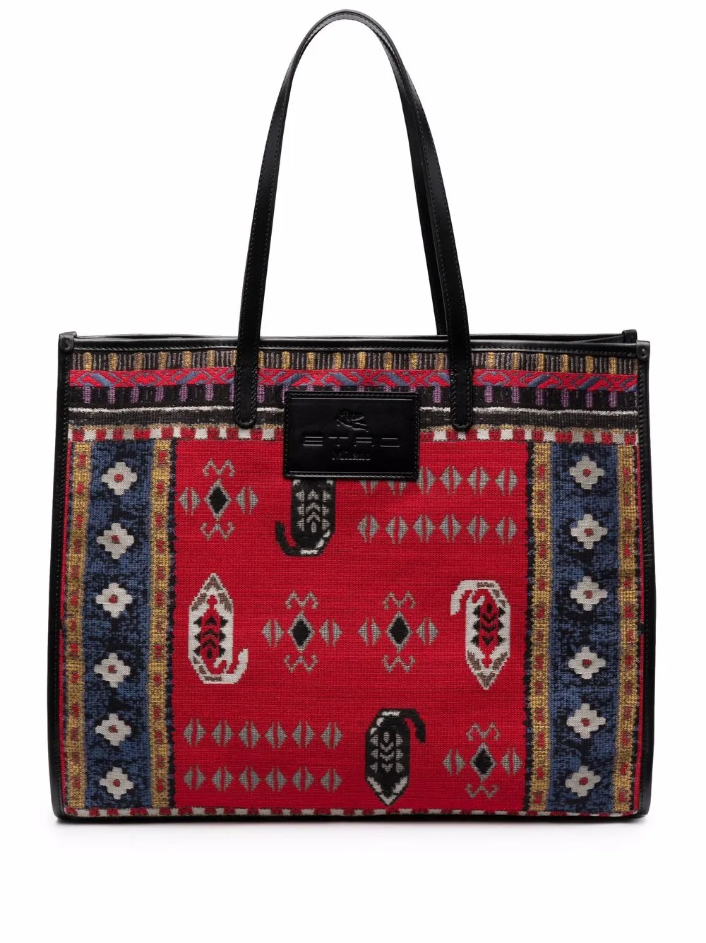фото Etro сумка-тоут с жаккардовым узором